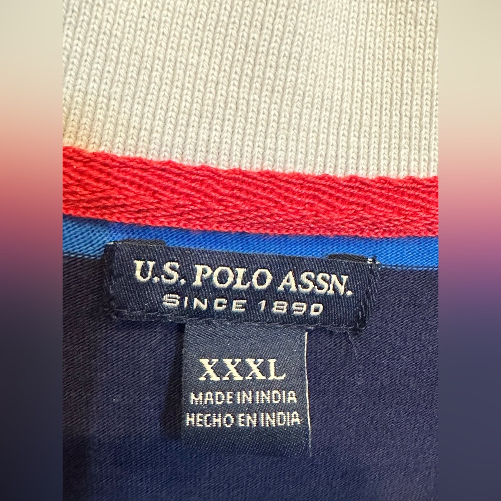 Vintage VTG 90s U.S. Polo Assn. Rugby Shirt Striped Collegiate Polo - Picture 4 of 15